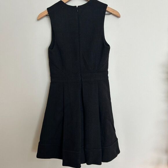 Black Proenza Schouler Pleated Wool Dress - Picture 9 of 11